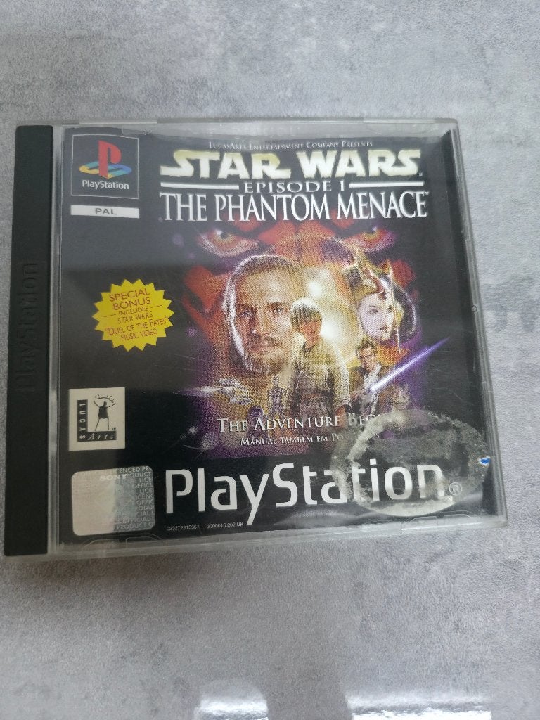 Star Wars Episode I: The Phantom Menace PS1 doosje zonder cd, Games en Spelcomputers, Avontuur en Actie, Gebruikt, Verzenden, 1 speler