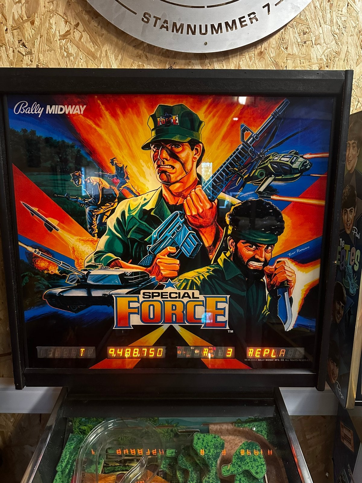 Bally flipperkast - Special Force, Bally, Flipper (jeu), Comme neuf, Enlèvement