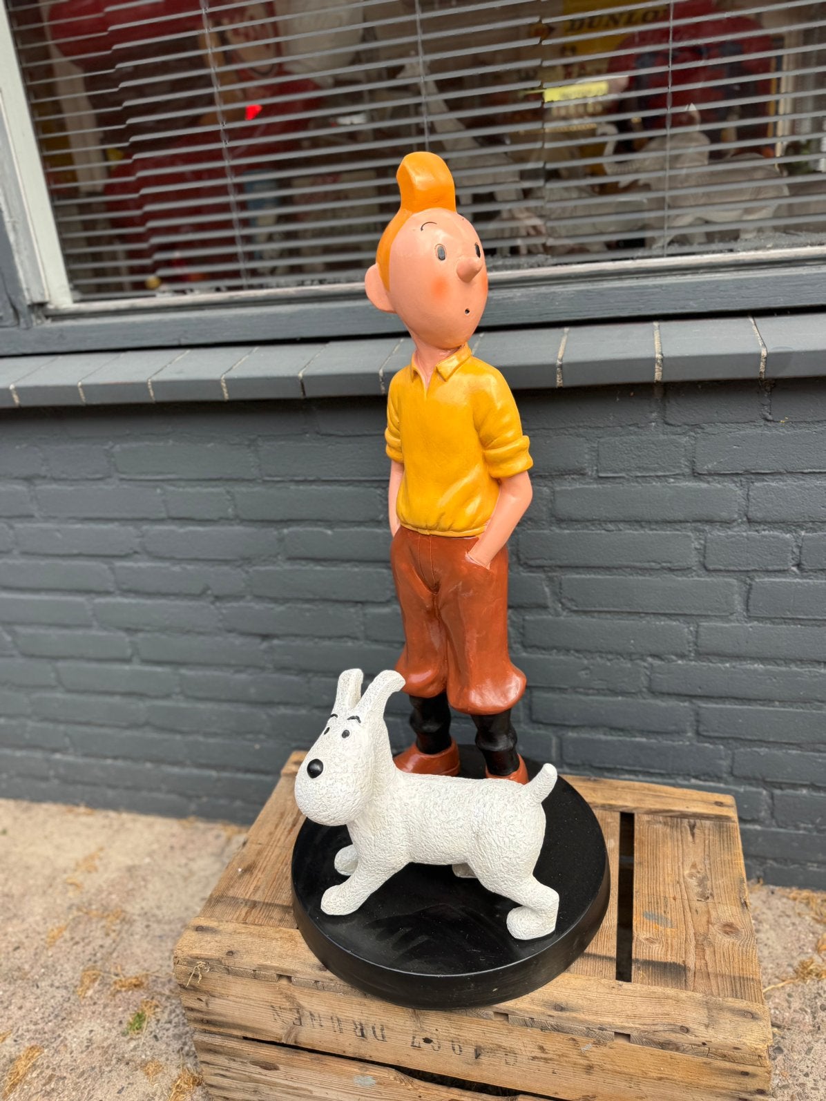 Kuifje met Bobbie beeld, Verzamelen, Ophalen, Gebruikt, Mens