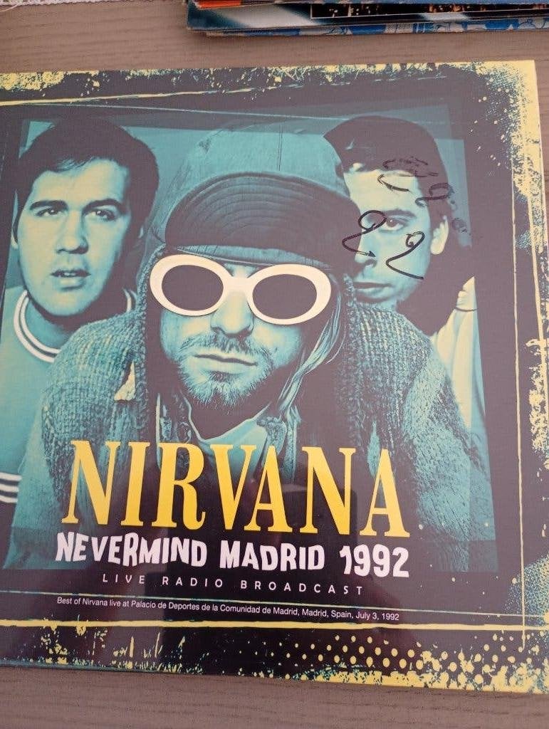 Nirvana - Nevermind Madrid 1992, Pochette photo, Envoi, LP, 12 pouces