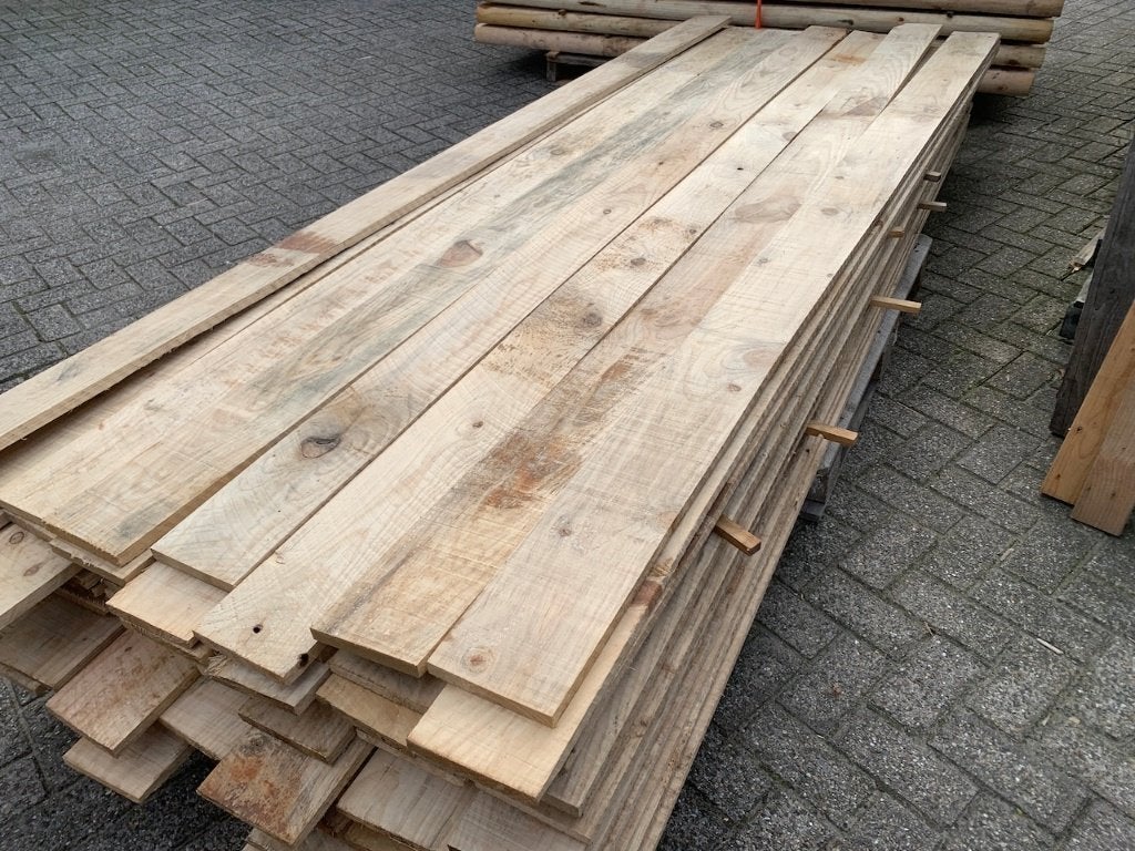 Restant pallet Recycle planken - Blond- 18x150mm (41,85m²), Ophalen of Verzenden, Gebruikt, 250 cm of meer, Planken