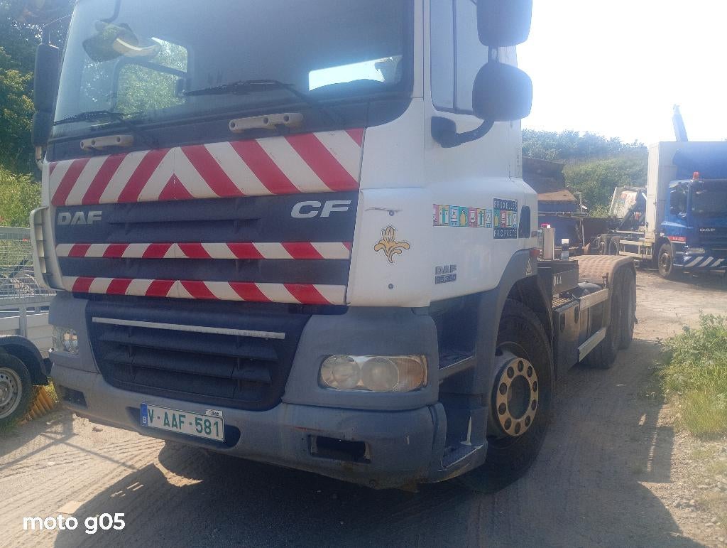 DAF CF 26360 6X4 CONTAINERSYSTEEM bj2010 euro 5, Autos, Camions, Euro 5, Achat, Entreprise, 2 places