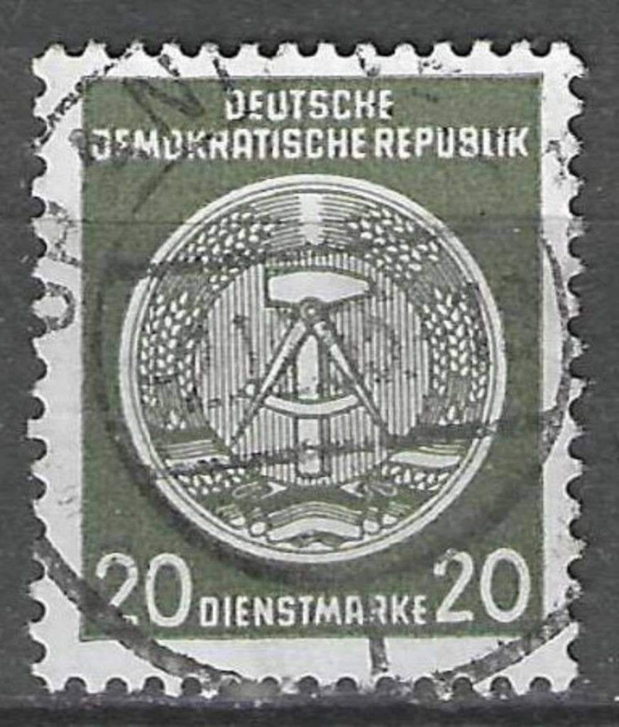 Duitsland DDR 1954 - Yvert 8SE - Service - Kompas. (ST), Verzenden, DDR, Gestempeld