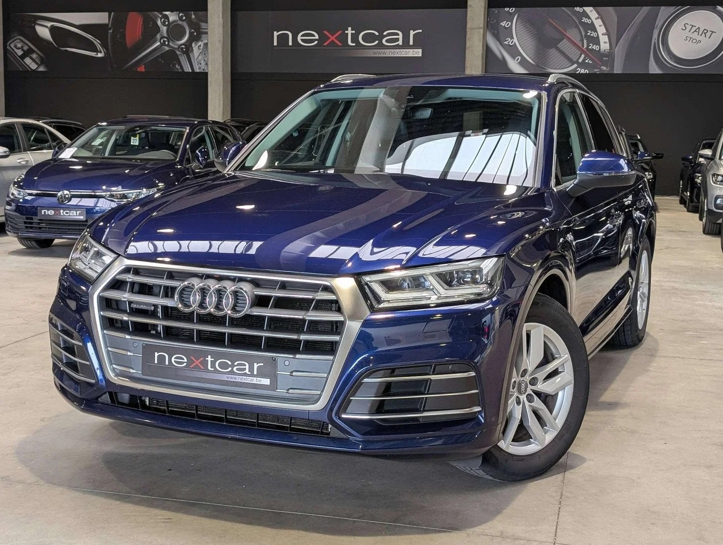 Audi Q5 2.0TDi Quattro SLine STronic *CUIR-NAVI-FULL LED-CAM, Automatique, Audi, Bleu, SUV ou Tout-terrain