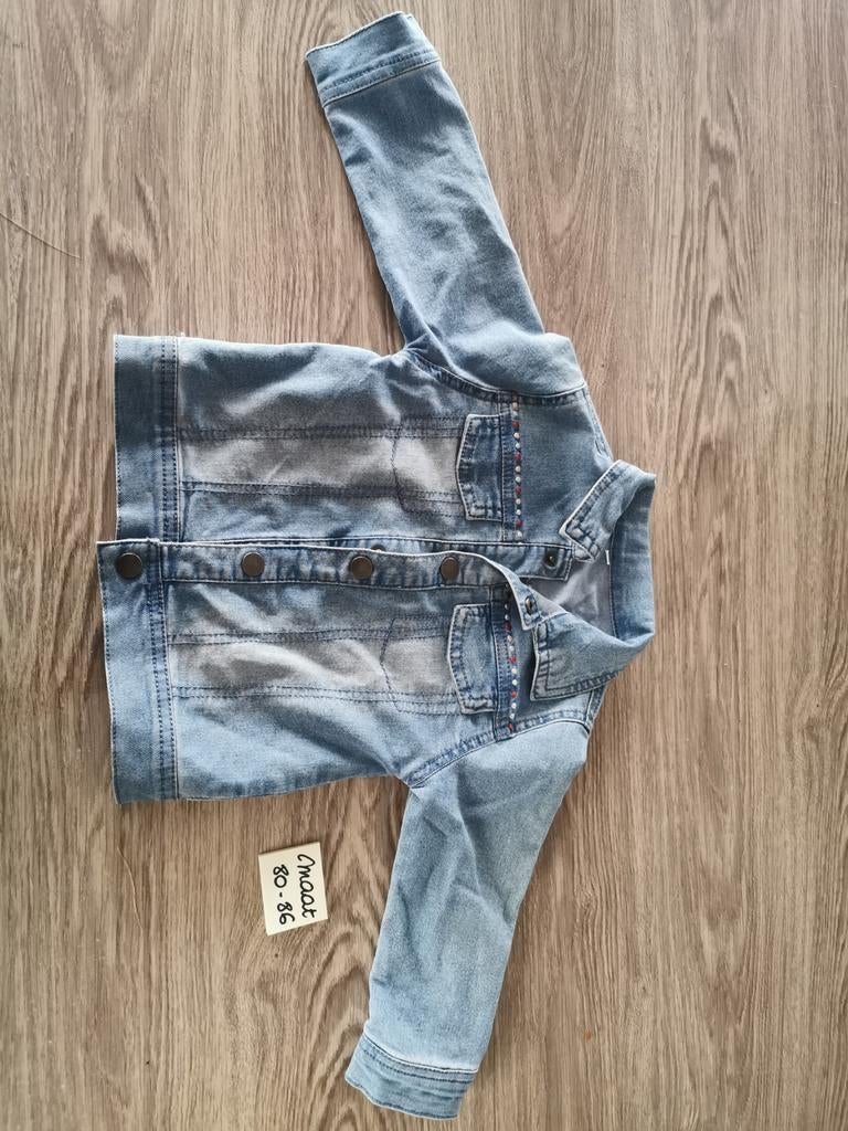 Jeans jasje maat 80-86, Kinderen en Baby's, Ophalen