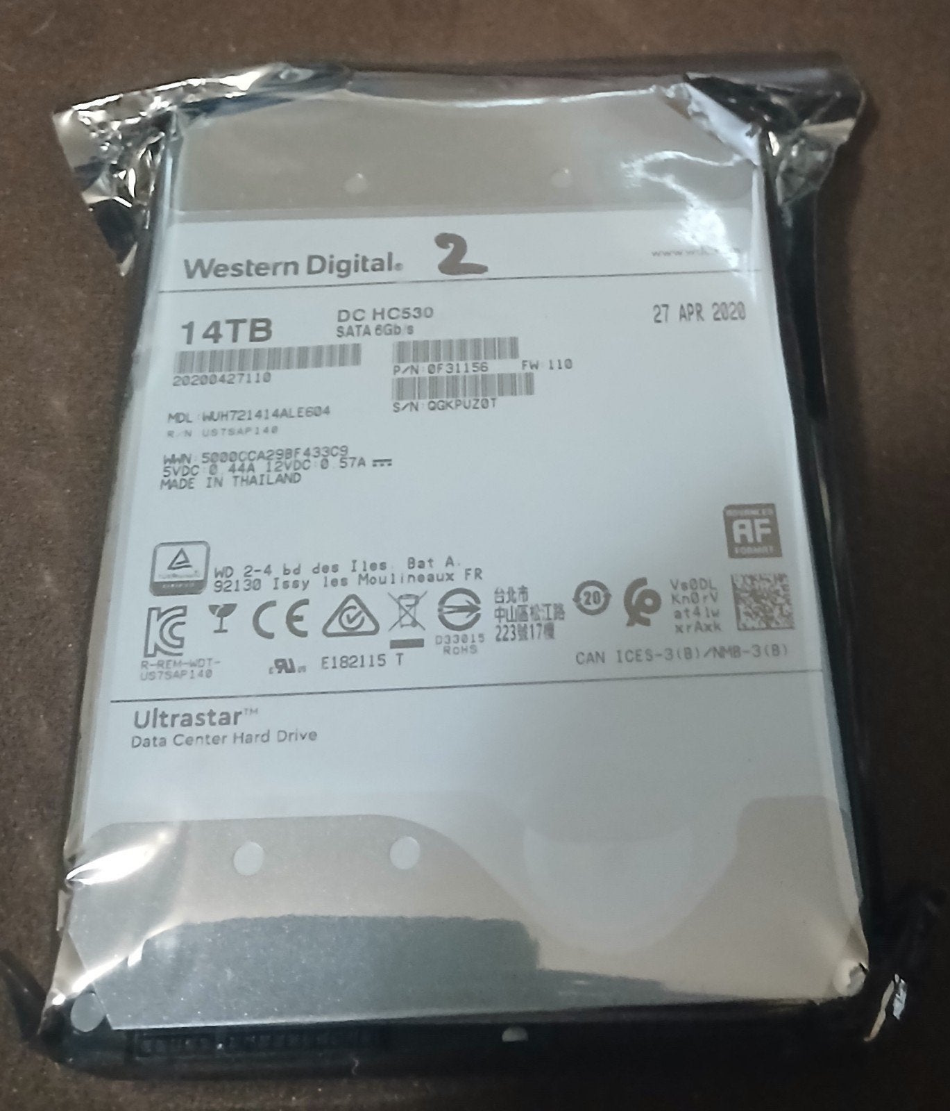 Western digital ultrasnelle harde schijf van 14terra, Computers en Software, Harde schijven, Ophalen of Verzenden