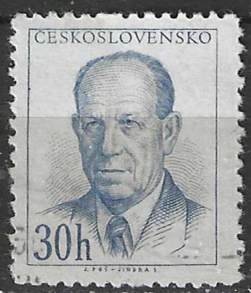 Tchécoslovaquie 1953 - Yvert 720 - Président Zapotocky (ST), Timbres & Monnaies, Timbres | Europe | Autre, Envoi, Affranchi