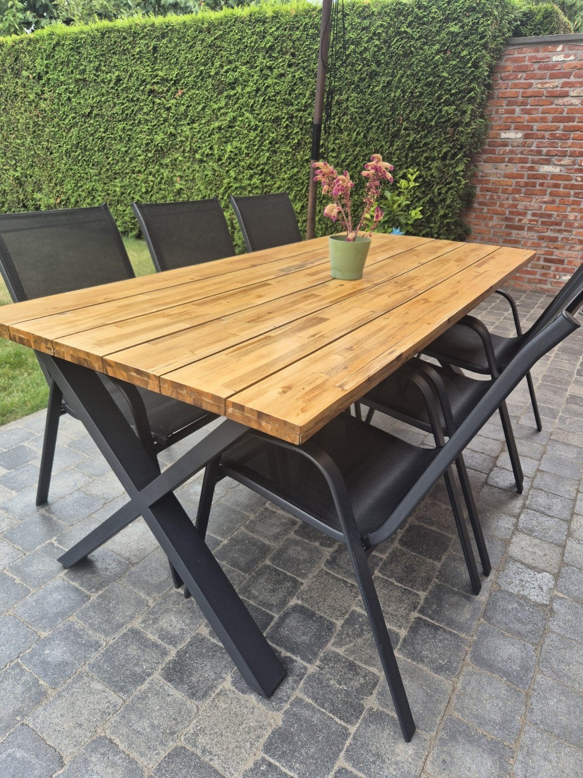 SET DE JARDIN, Table à dinner, Enlèvement, Utilisé, Bois