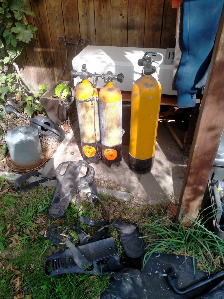 Duikspullen, Watersport en Boten, Ophalen, Gebruikt, Duikpak