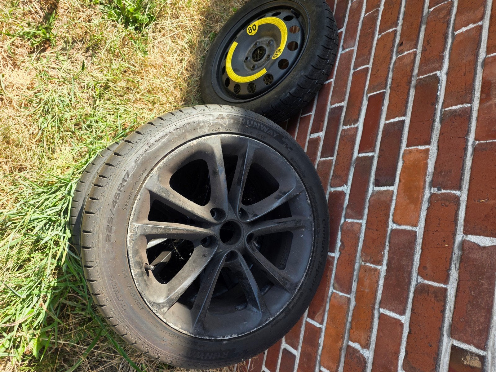 4 velgen met banden voor een Golf 5, Auto-onderdelen, Banden en Velgen, Ophalen, Band(en)