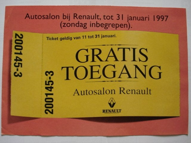 Renault gamma 1997 Brochure Catalogue Prospekt, Envoi, Utilisé, Renault