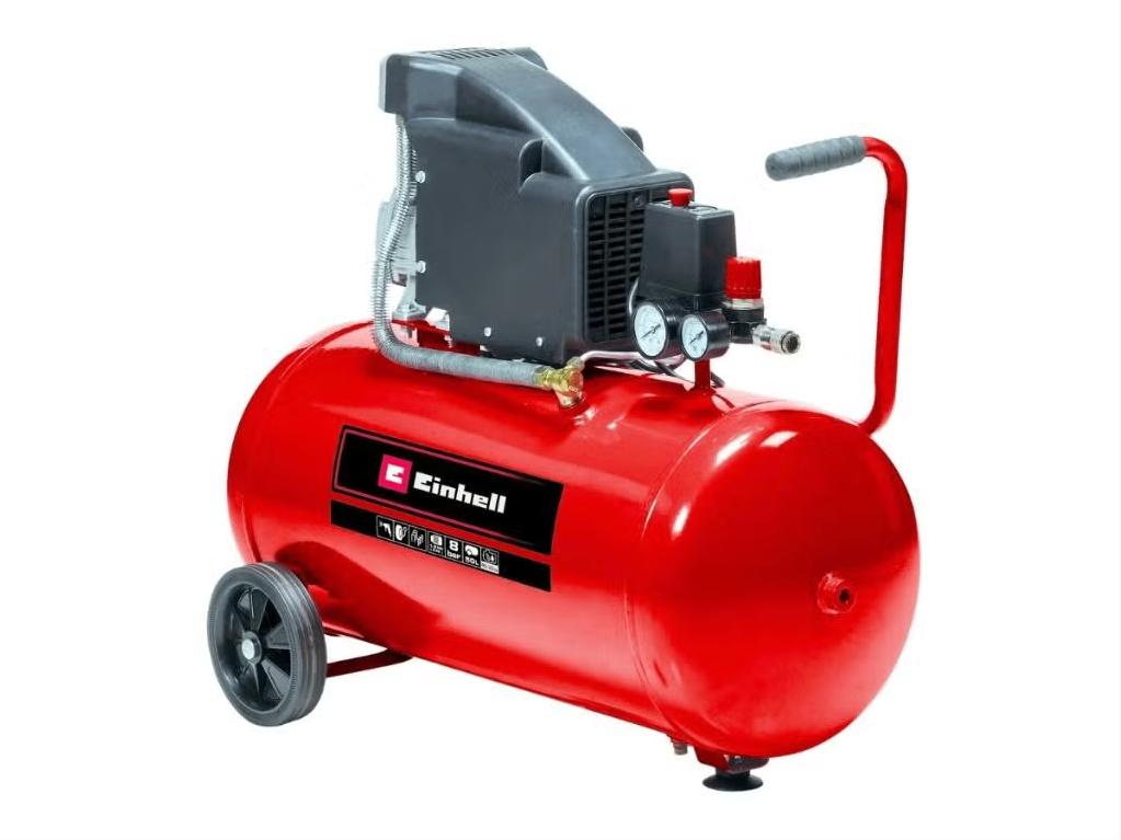 Einhell TC-AC 190/50/8 Compressor – Direct Leverbaar, Ophalen, 6 tot 10 bar, Nieuw, Minder dan 200 liter/min