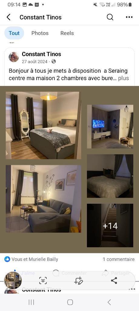 Huis met 2 slaapkamers te huur in Seraing, Immo, Huizen te huur, Provincie Luik, Tussenwoning, Direct bij eigenaar, B