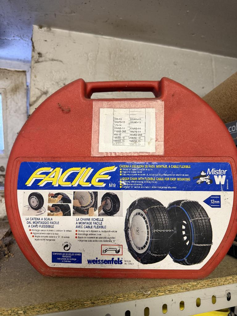 Chaînes pneus voitures - 4 modèles, Auto diversen, Sneeuwkettingen, Ophalen, Gebruikt