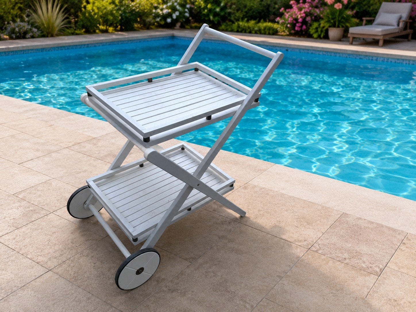 Opdien houten trolley, Ophalen