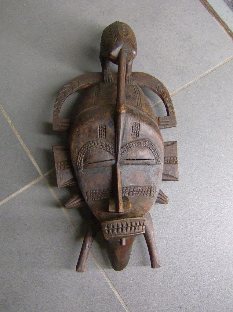 SENUFO - Afrikaans Vogelmasker met calao, Antiek en Kunst, Ophalen, Afrika