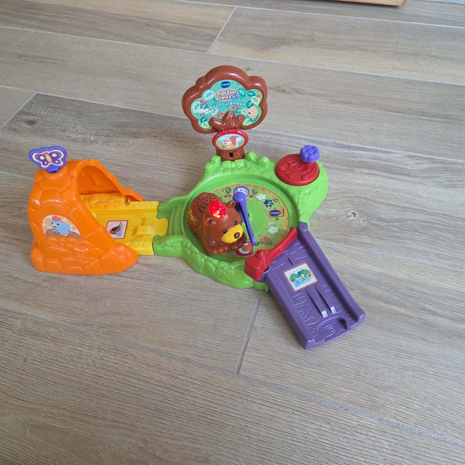 Zoef Zoef Dieren – Avonturenbos, Kinderen en Baby's, Speelgoed | Vtech, Ophalen of Verzenden, Zo goed als nieuw