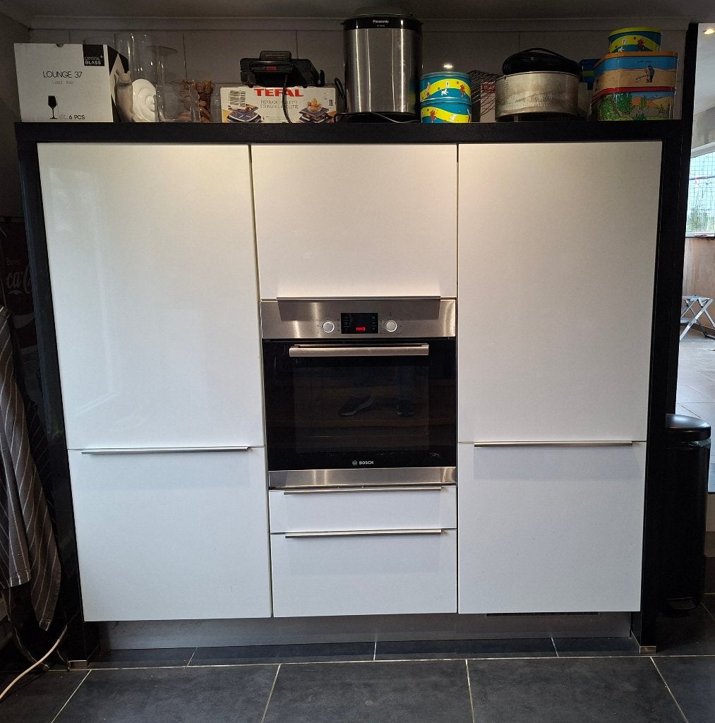 Meubles de cuisine avec électros, Synthétique, Brillant ou Laqué, Enlèvement, Utilisé