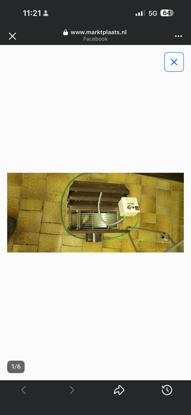 Rookgasventilator, Huis en Inrichting, Haarden, Ophalen, Zo goed als nieuw, Overige soorten