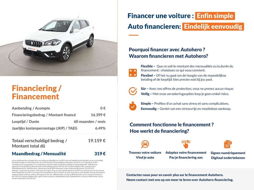 Suzuki SX4 1.4 DITC Mild-Hybrid S-Cross Clear, https://public.car-pass.be/vhr/fd965306-aba1-4a7d-90b1-957cbb4cd6f4, Achat, Euro 6