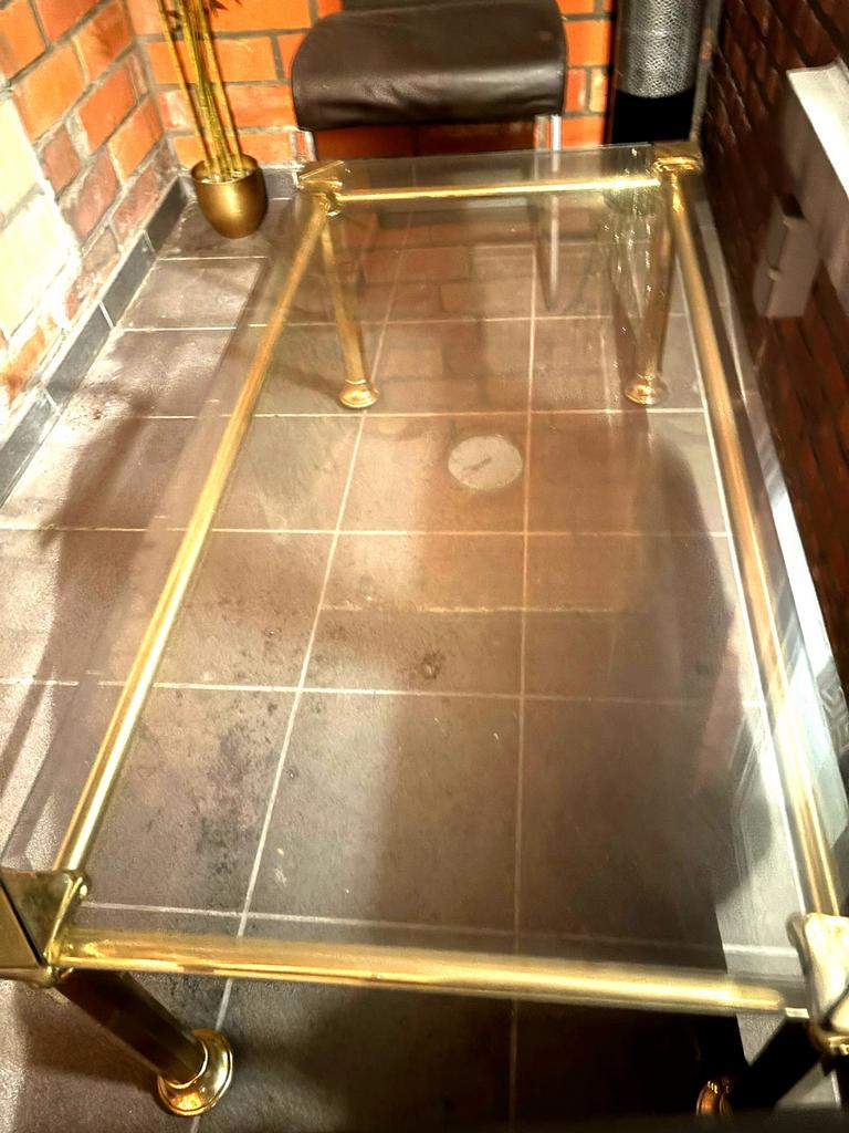 Moiie salon tafel kleur goud in goede staat, Huis en Inrichting, Ophalen, Zo goed als nieuw
