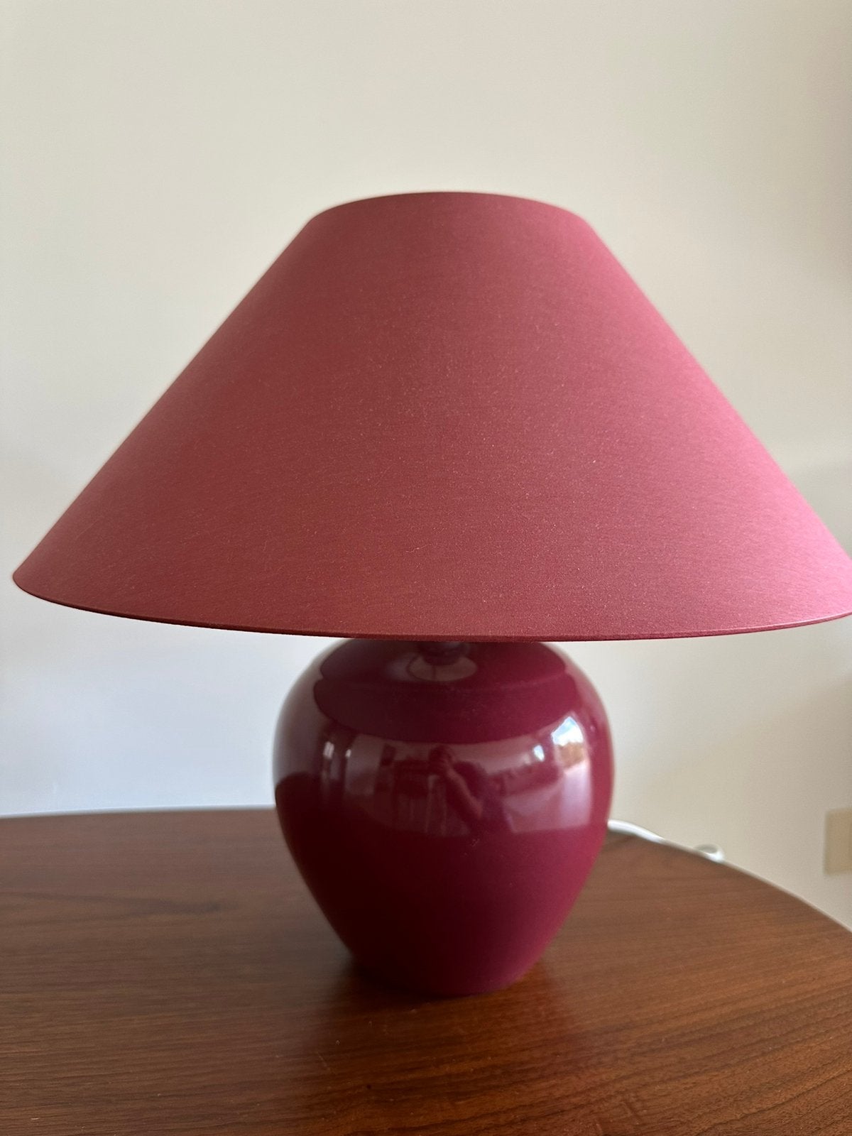 Retro tafellamp, Ophalen, Vintage, Met schakelaar, Rood