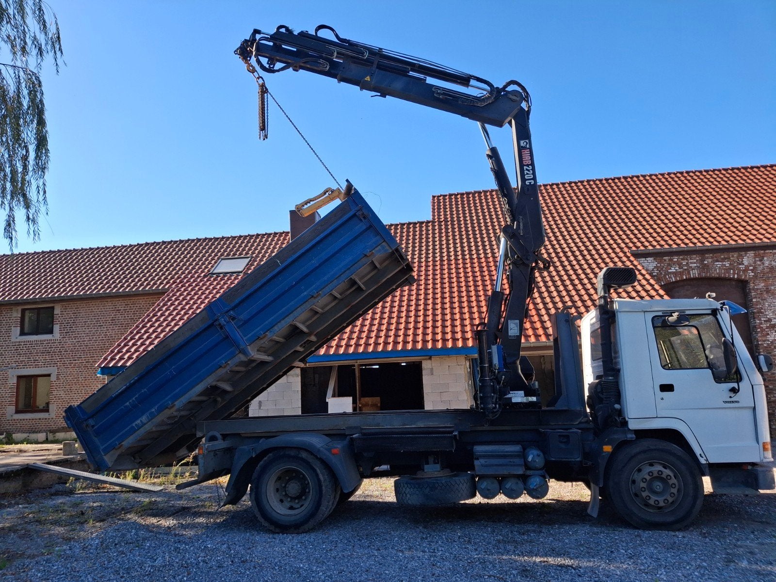 Grue Hiab 220, Enlèvement