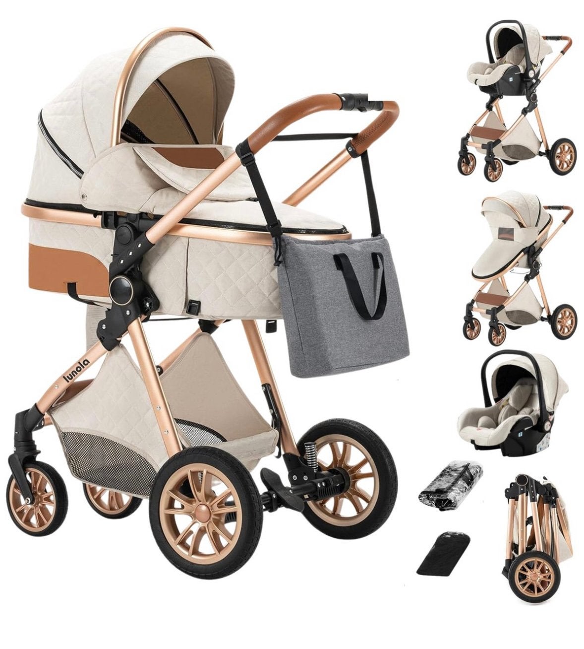 Lunola Nova kinderwagen NIEUW wit, Kinderen en Baby's, Buggy's, Ophalen, Nieuw, Overige merken