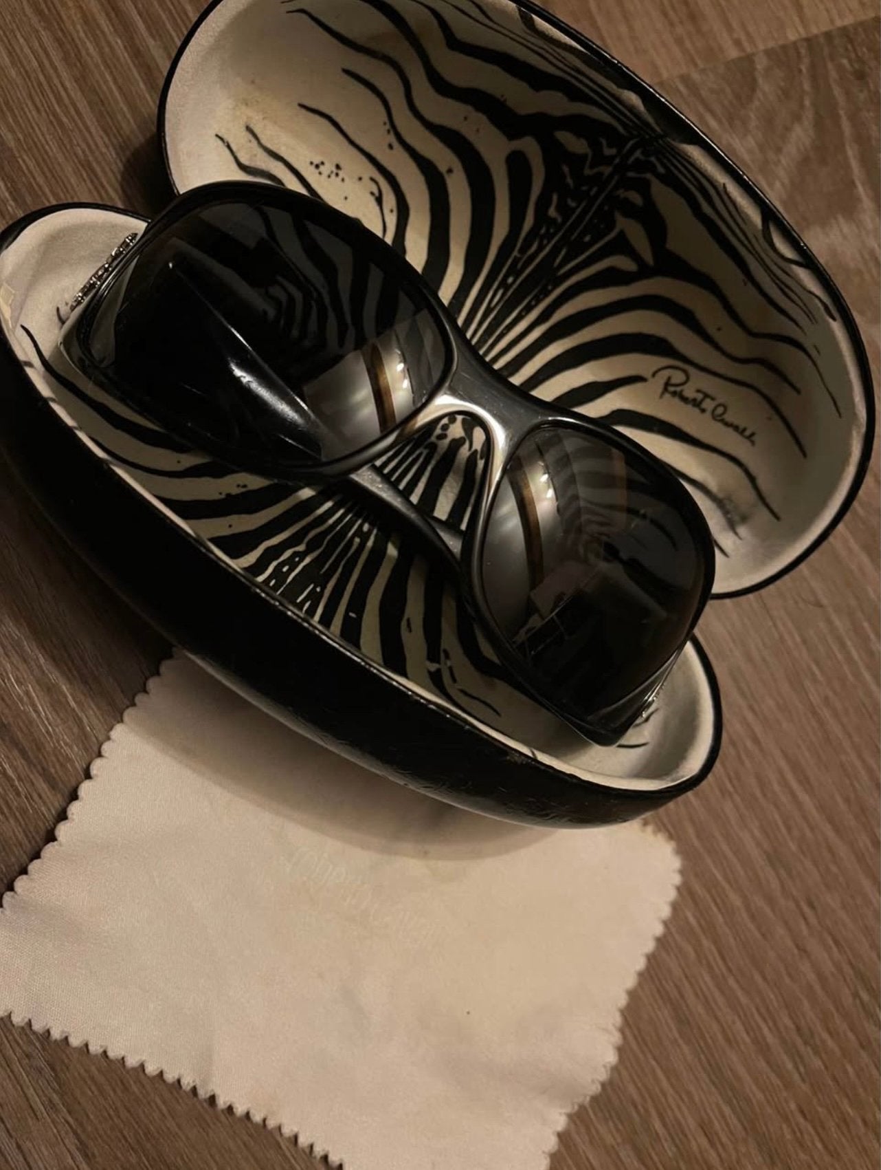 Zonnebril Roberto Cavalli, Ophalen of Verzenden, Gebruikt, Zwart