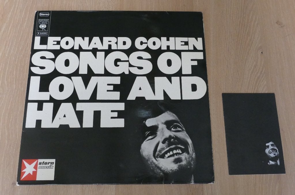 LP Leonard Cohen – Songs Of Love And Hate (met postkaart), Gebruikt, Ophalen of Verzenden, 1970 - 1979, 12 inch