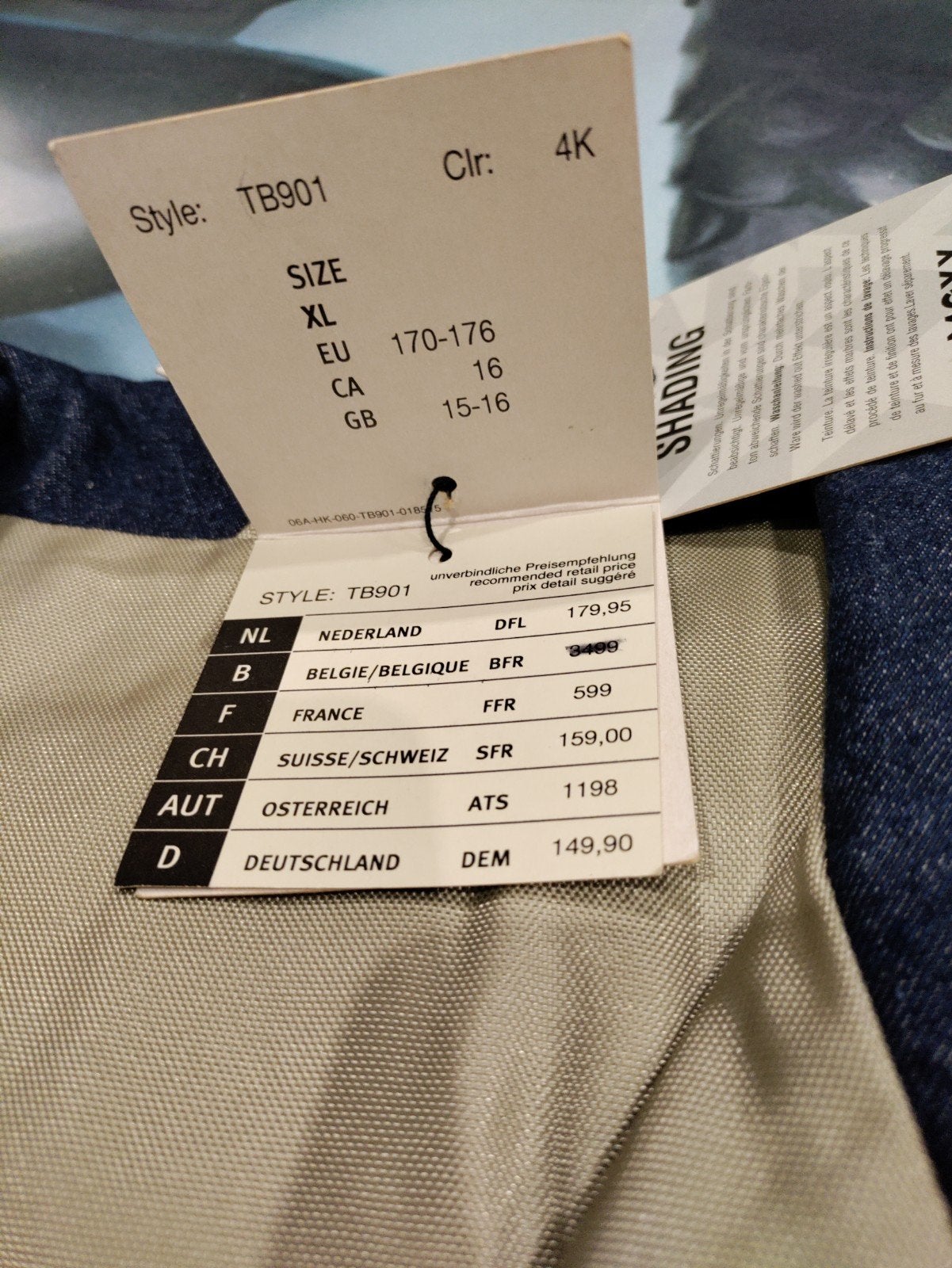 Mexx teens jas omkeerbaar., Kleding | Heren, Mexx, Blauw, Nieuw, Overige maten