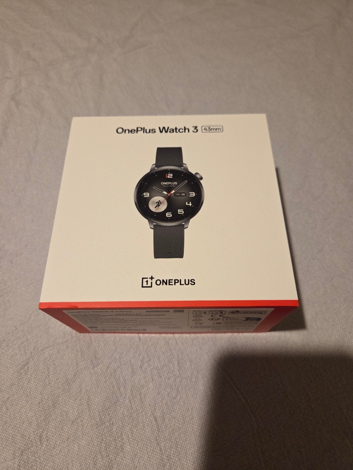 OnePlus Watch 3 43mm, Ophalen, Stappen, Zwart, Nieuw
