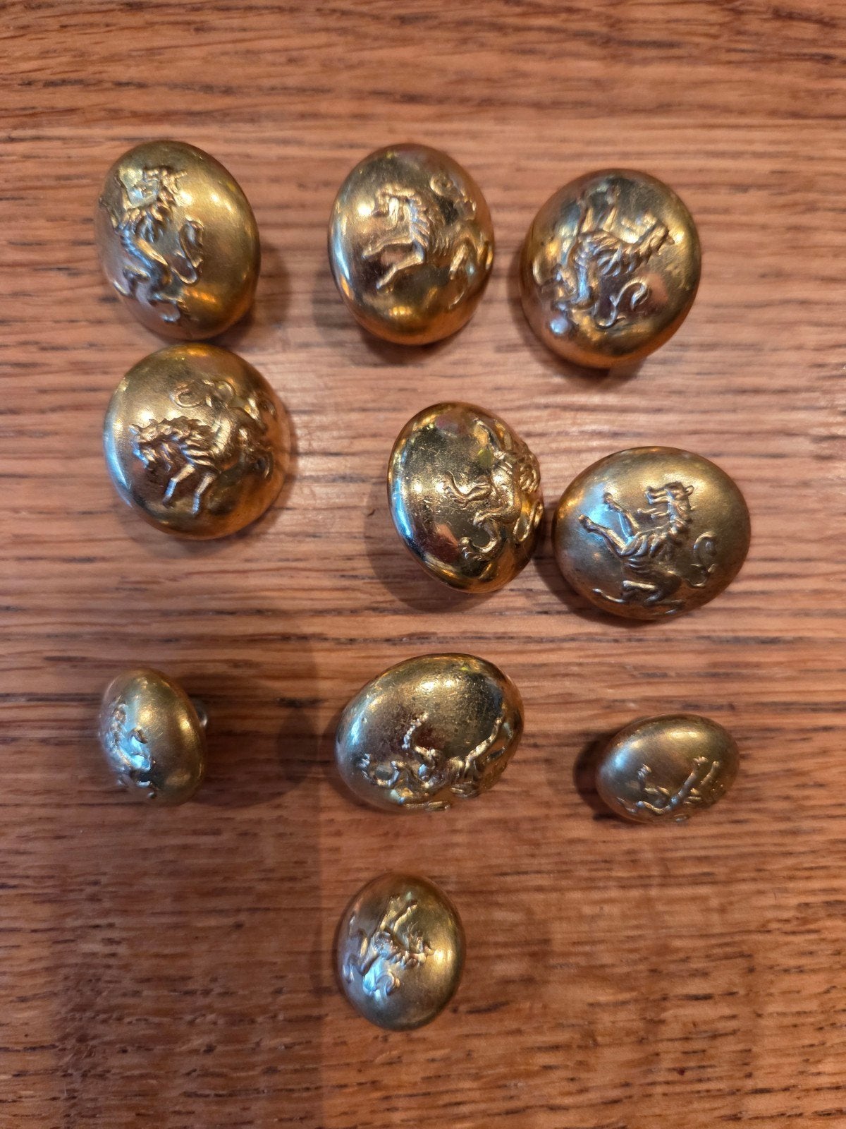 Lot van 10 Belgische WW2 uniformknopen – F. Van Malde, Collections, Envoi, Armée de terre, Autres types