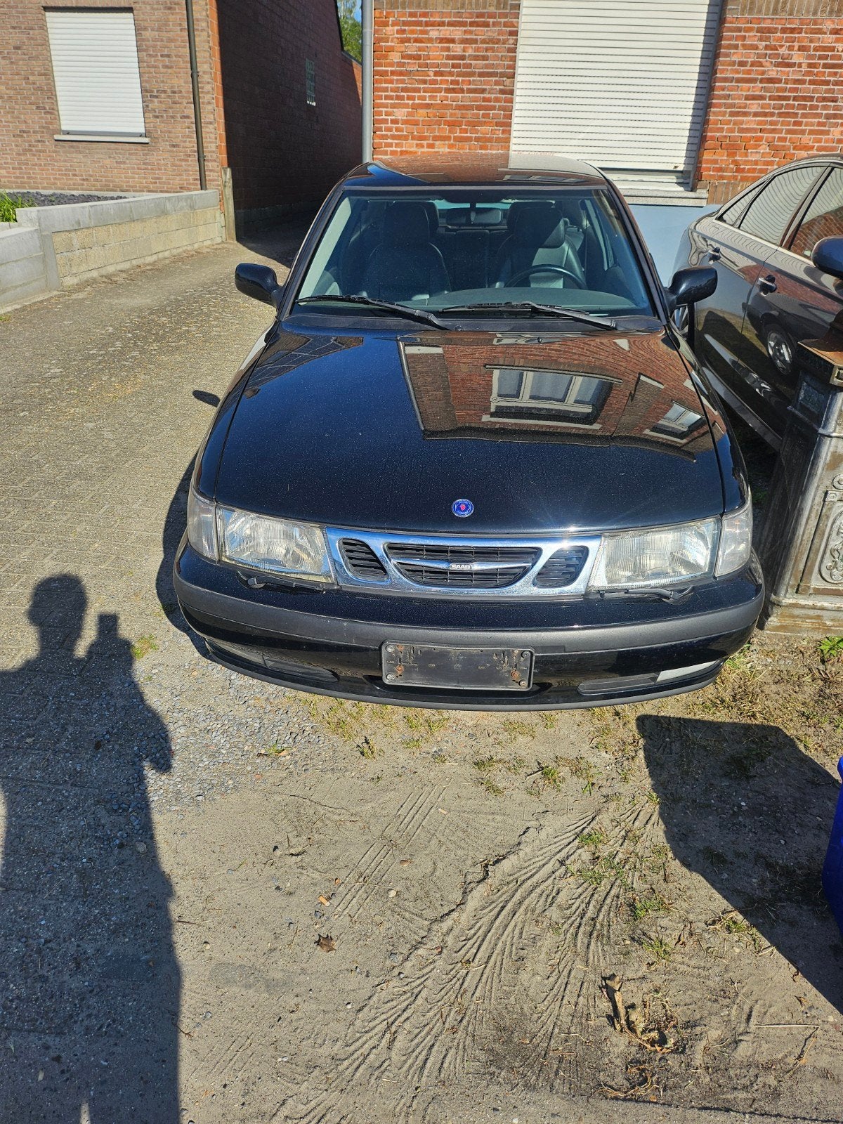 Saab 9 3 perfecte staat volledig orgineel  0491 736455, Auto's, Saab, Voorwielaandrijving, Zwart, Leder, Particulier
