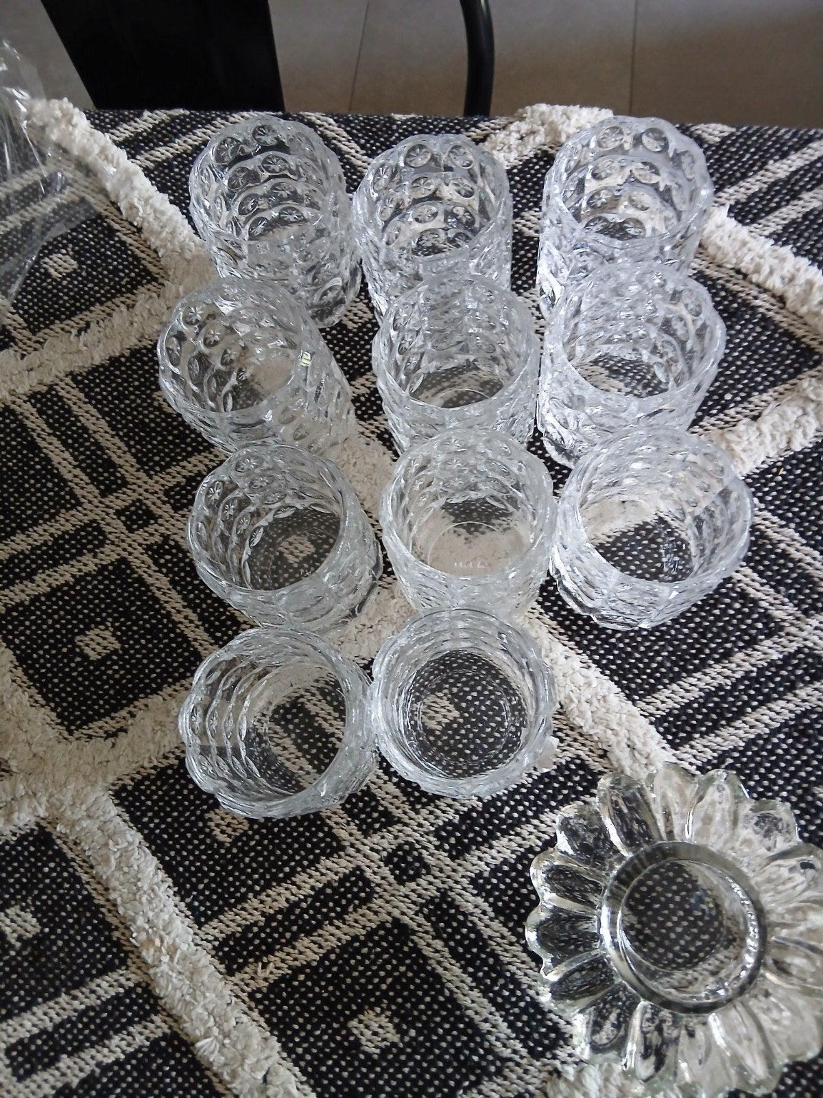 mooi setje kaarshouders, Ophalen of Verzenden, Glas