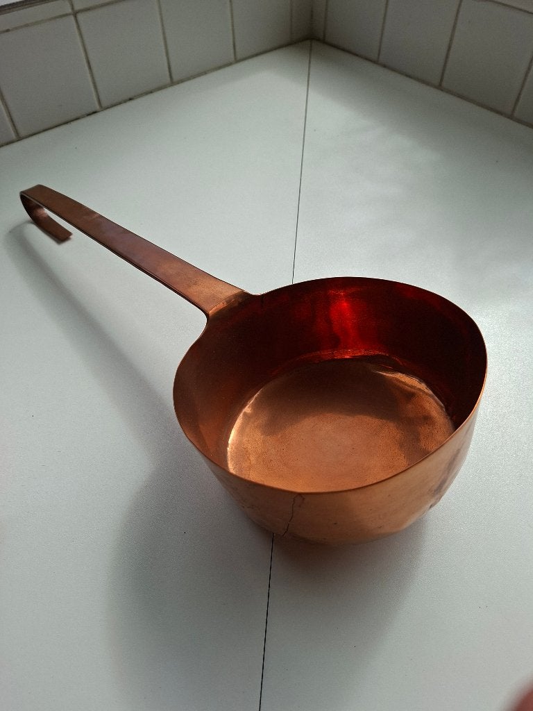 Antieke koperen suikerpan, Antiek en Kunst, Ophalen