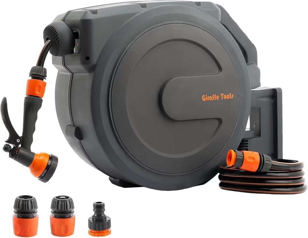 Enrouleur automatique Giraffe Tools 30 m+2 m, Enlèvement ou Envoi, Neuf, Dévidoir