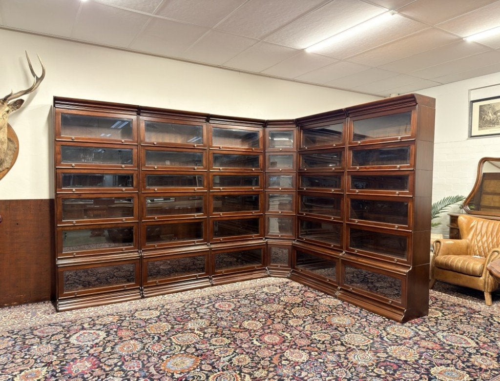 NIEUW! Klassiek Engelse Globe Wernicke Hoekkast Boekenkast, Antiquités & Art, Antiquités | Bureau & Affaires, Enlèvement