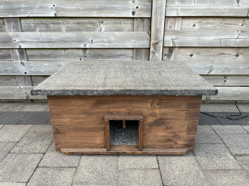 Kattenhuis buiten geïsoleerd kattenhok, Enlèvement, Utilisé