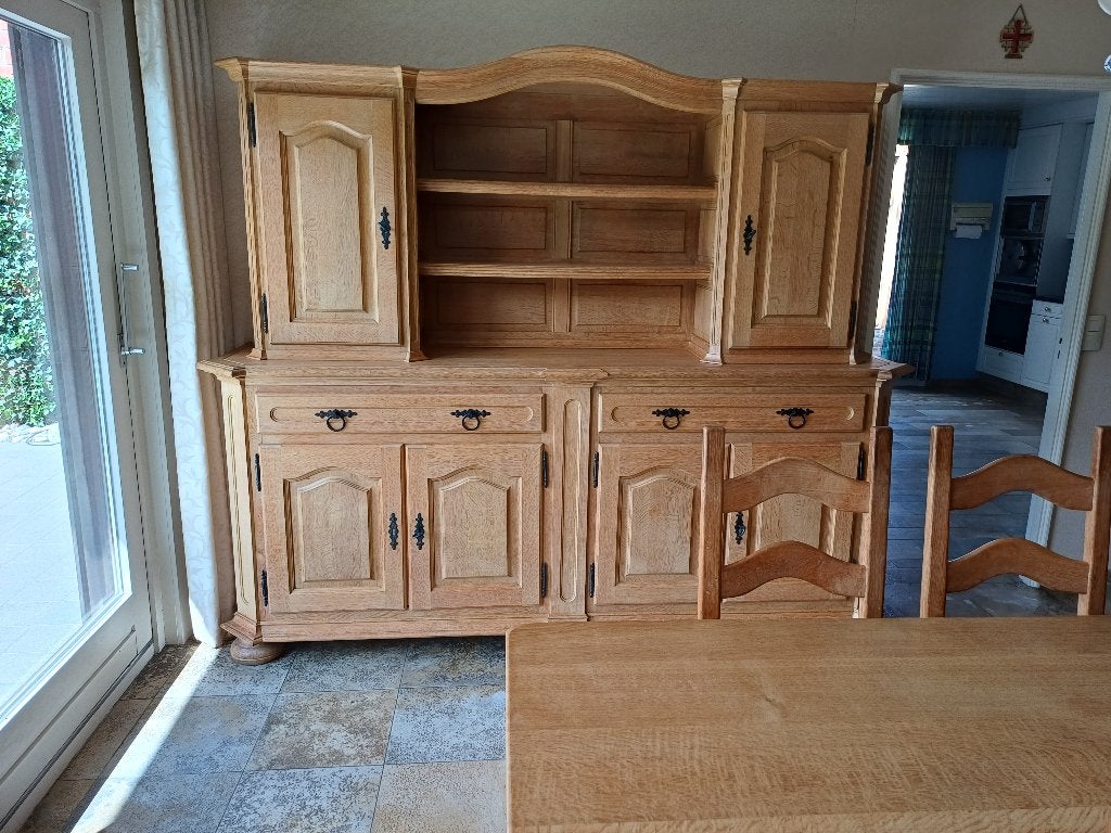 Eetplaats te koop wegens verkoop huis, Enlèvement, Comme neuf, 4 à 6 chaises