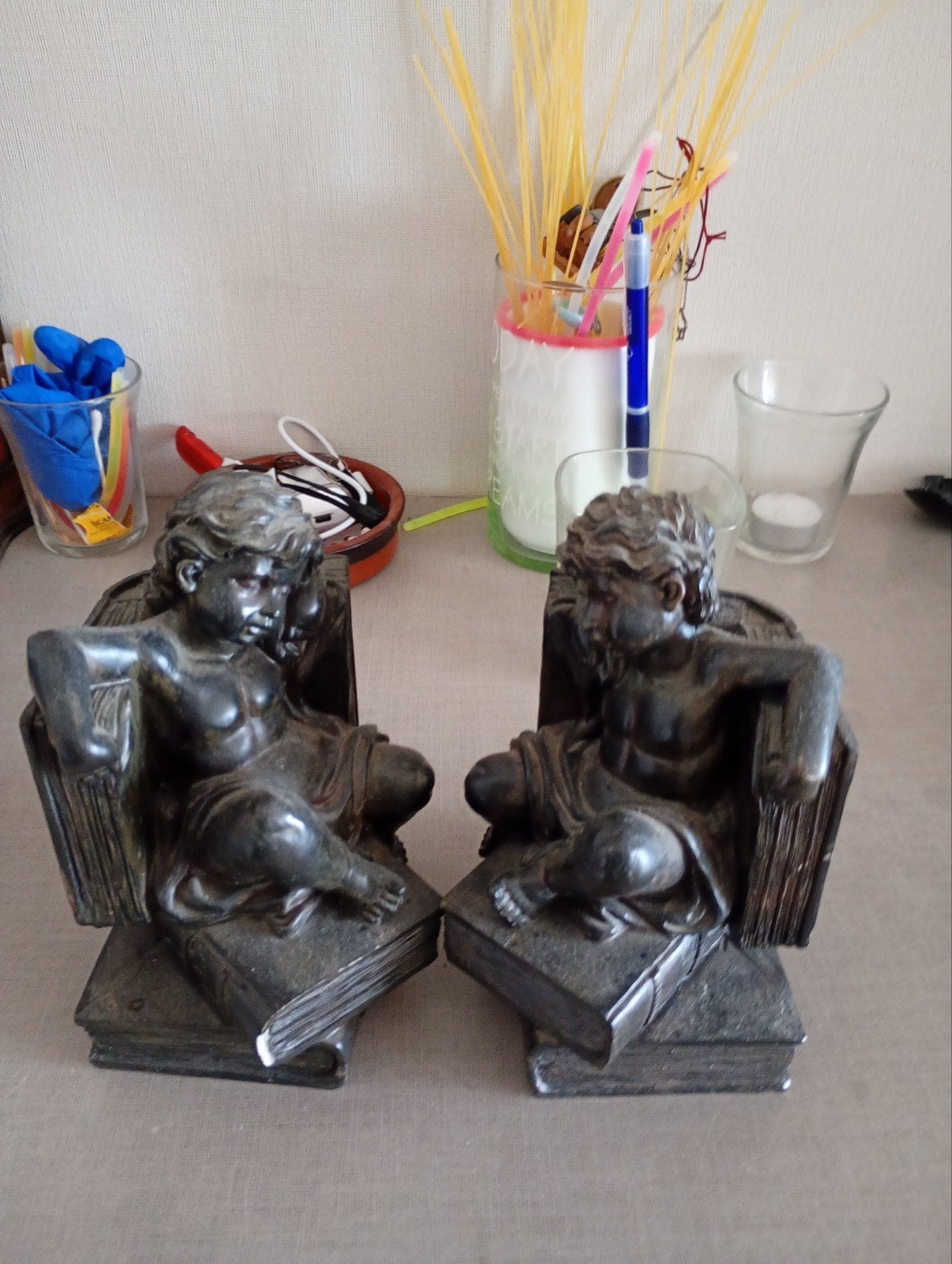 boekenhouder, Huis en Inrichting, Woonaccessoires | Boeddhabeelden, Ophalen, Gebruikt