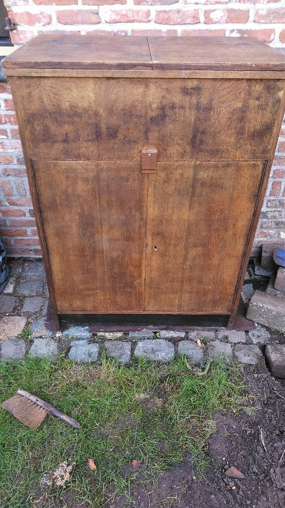 Eiken gereedschapskast, Ophalen, Gebruikt, 100 tot 150 cm, Eikenhout