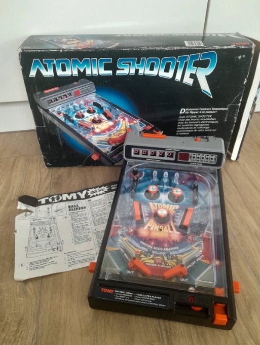 Vintage atomic shooter flipperkast, Autres marques, Enlèvement ou Envoi, Flipper (jeu), Utilisé