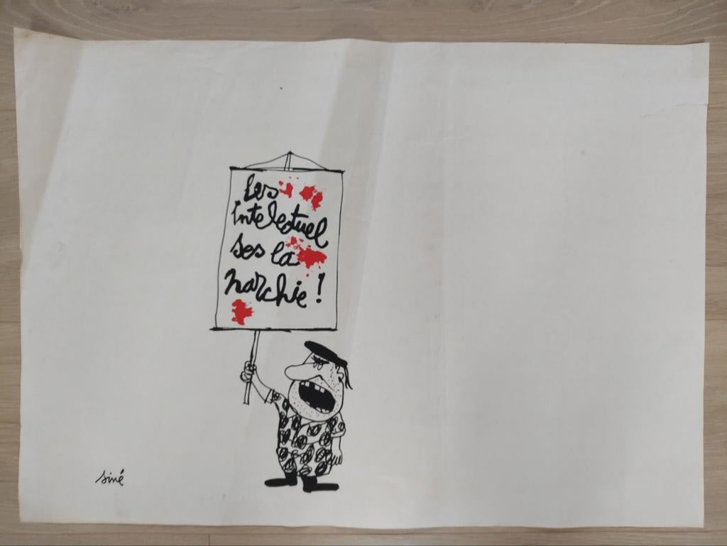 affiche satirique réalisée par le dessinateur Siné -1975, Enlèvement