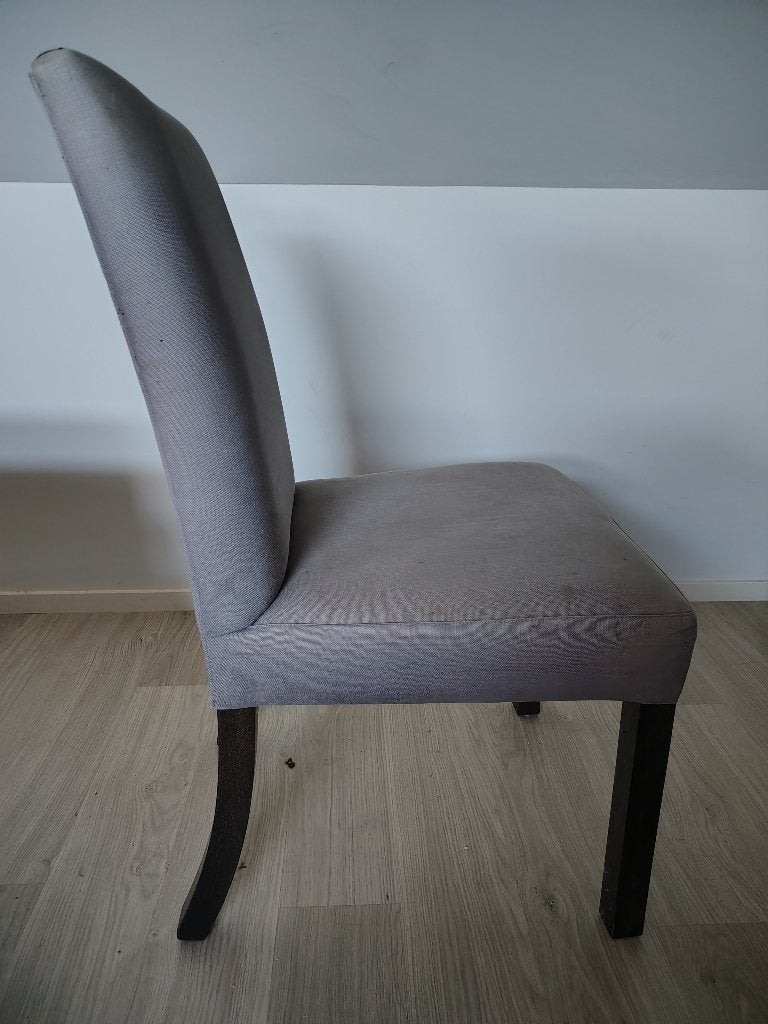 6 x eetkamerstoel GRATIS, Maison & Meubles, Chaises, Gris, Enlèvement, Tissus, Cinq, Six Chaises ou plus