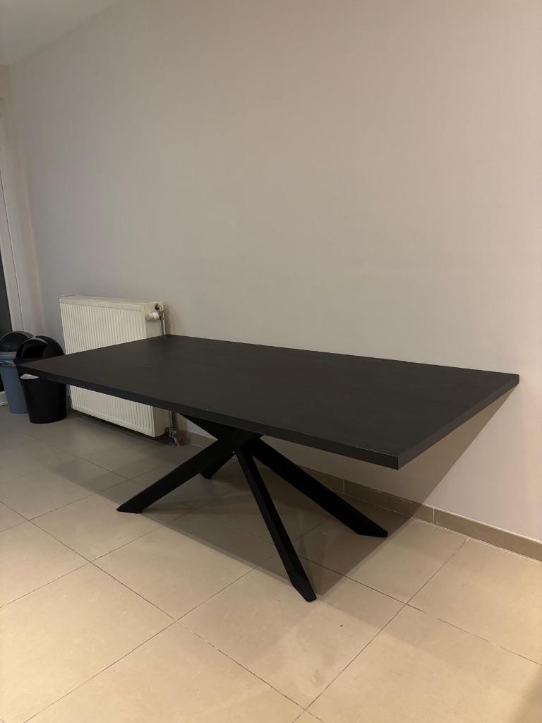 Eettafel, Huis en Inrichting, Tafels | Eettafels, Ophalen, 100 tot 150 cm, Eikenhout, 200 cm of meer