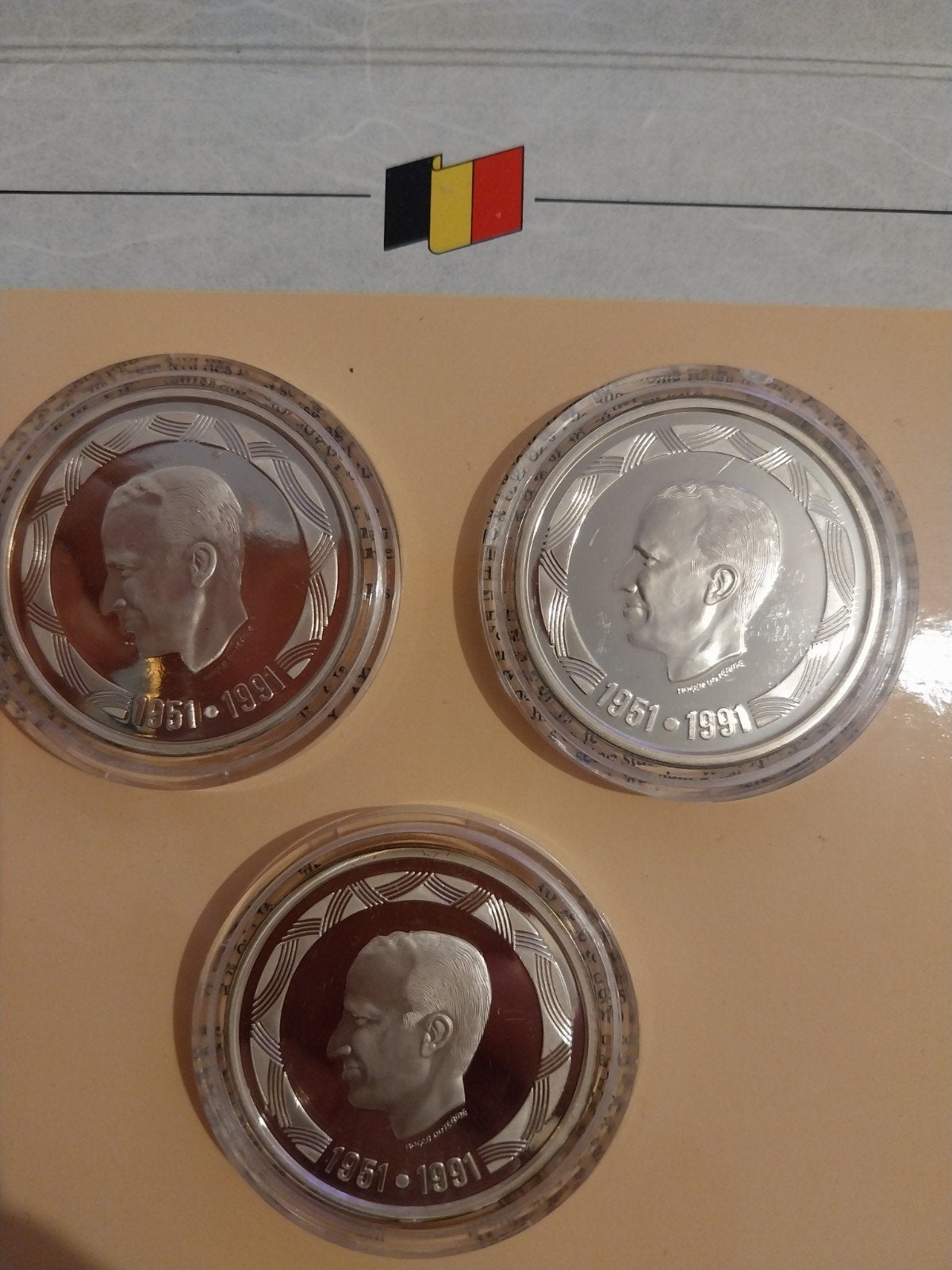 coffret pièces en argent royaume de Belgique, Ophalen of Verzenden, Zilver, Zilver