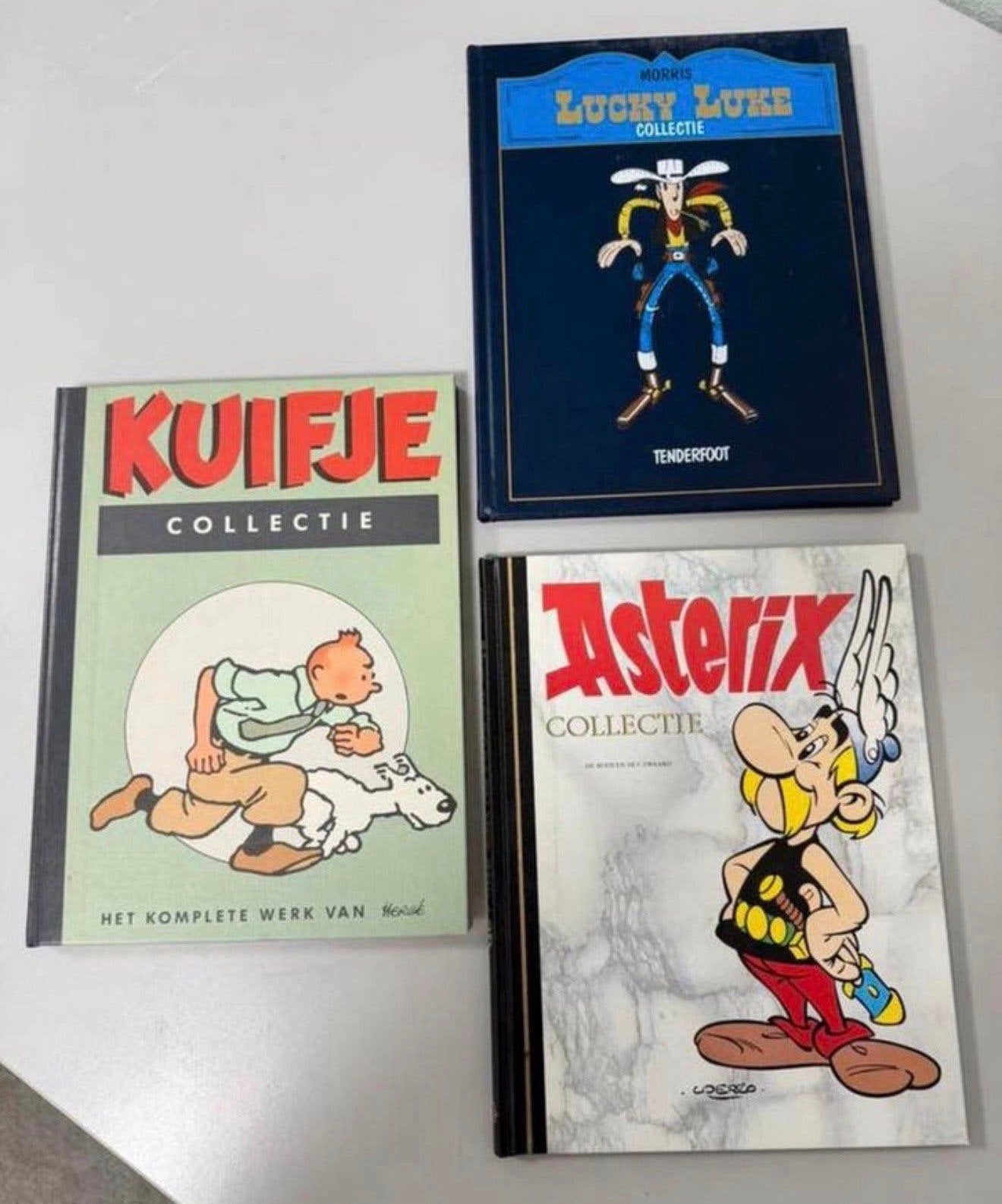 3x Collection de bandes Tintin Lucky Luke Tenderfoot Astérix, Livres, Plusieurs BD, Enlèvement ou Envoi, Comme neuf