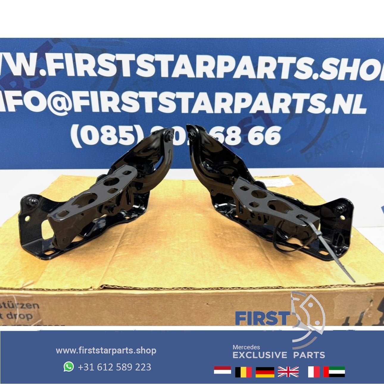 W253 W213 MOTORKAP SCHARNIEREN SET GLC E KLASSE Origineel Me