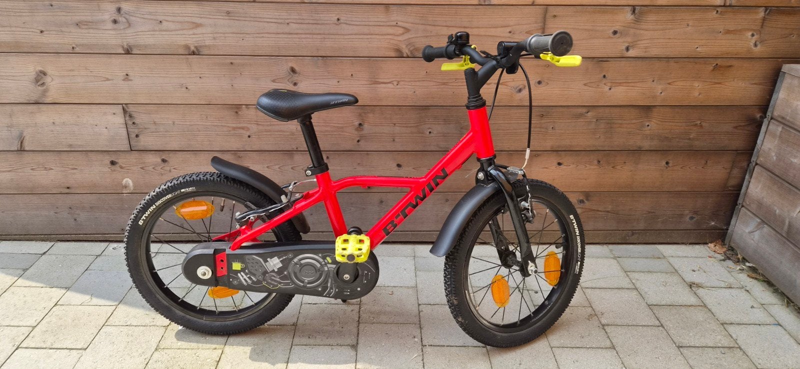 Kinderfiets btwin 16inch, Frein sur jante, Enlèvement, Btwin Decathlon, Comme neuf